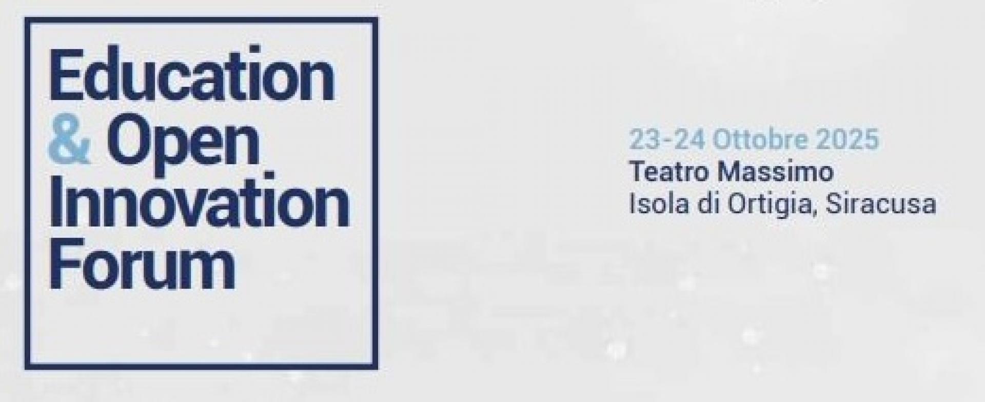 Education & Open Innovation Forum 23 e 24 ottobre 